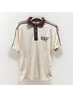 Collegiate pacific Vintage 70s USF Polo Shirt Large University Of South Florida